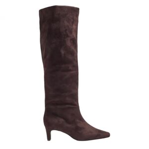 NIB BANANA REPUBLIC | $150 Suede Slouch Boots in Chocolate
